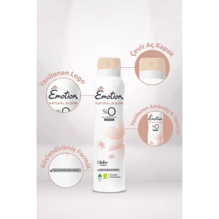 EMOTION Natural Bloom Deodorant, 150 Mililitre