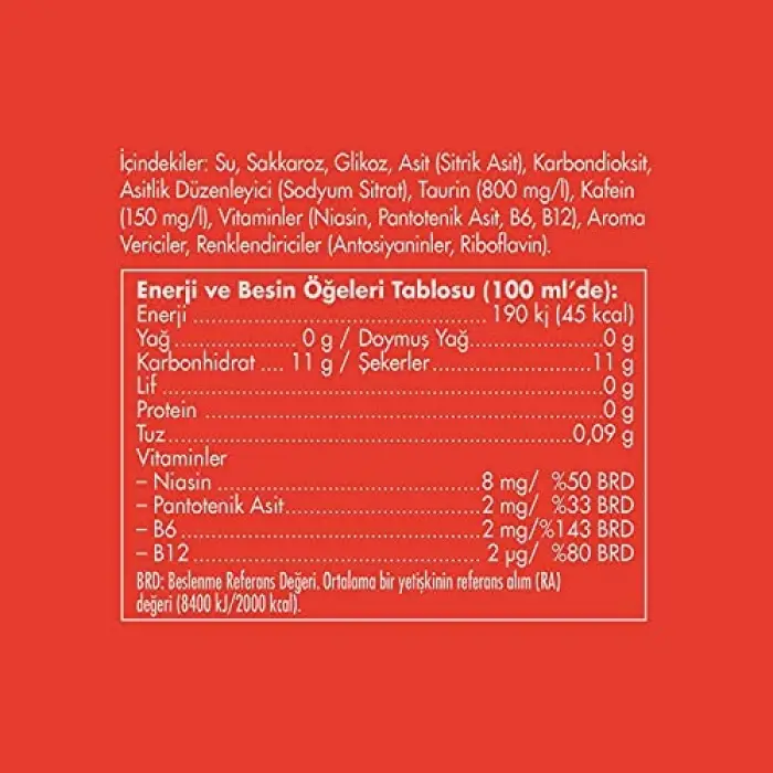 Enerji İçeceği; Karpuz, 250 ml
