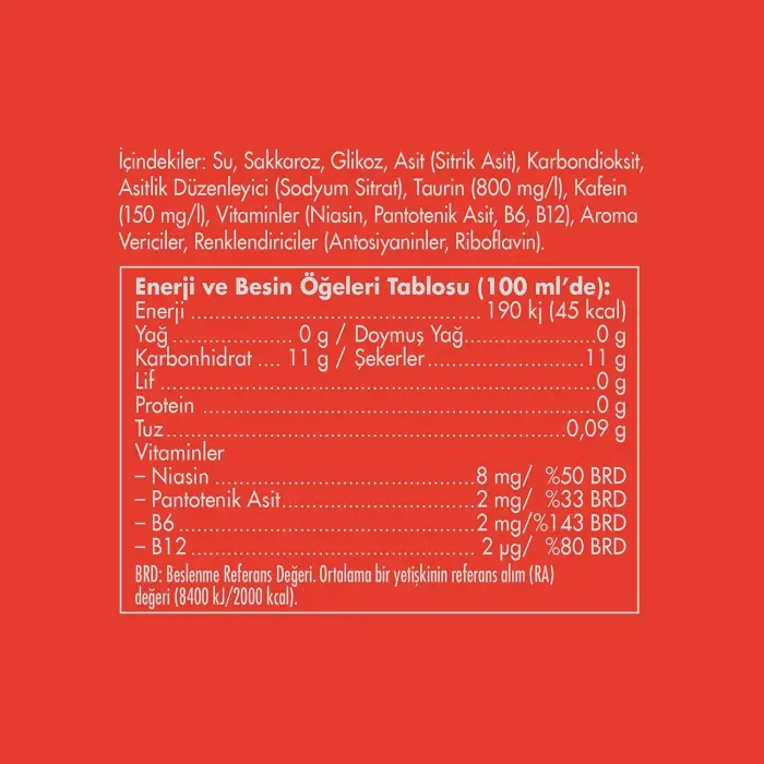 Enerji İçeceği; Karpuz, 250 ml