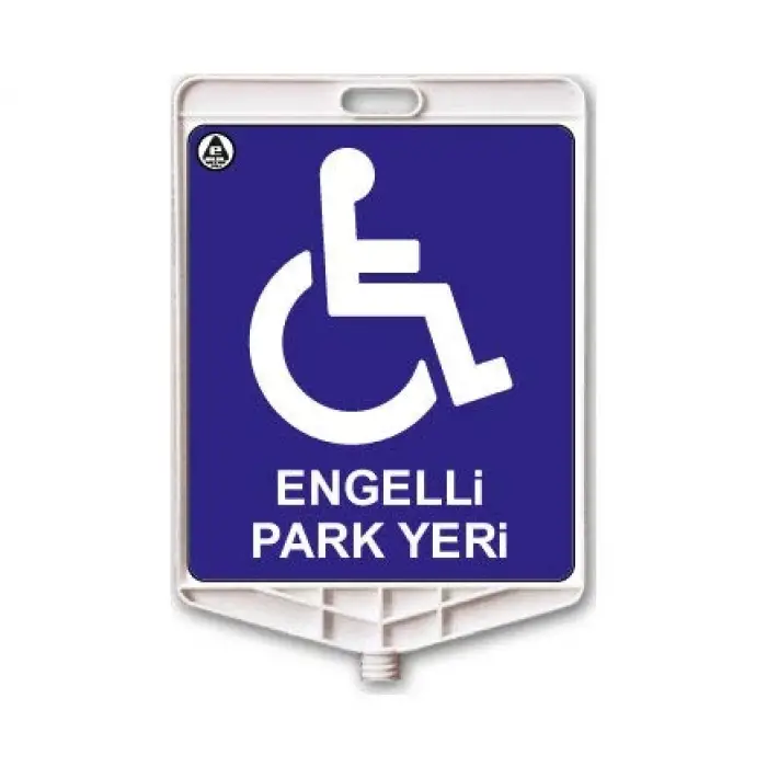 Engelli Park Yeri Dikdörtgen Uyarı Levhası