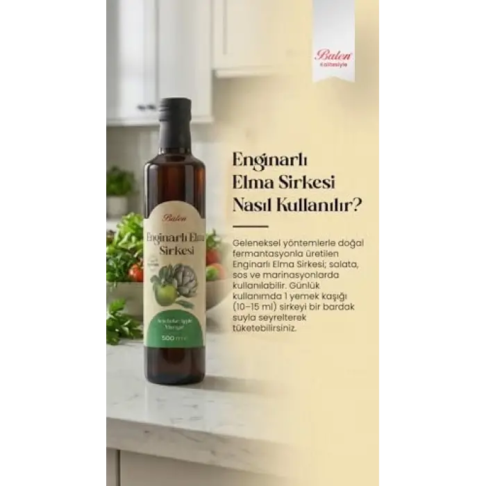 Enginar ve Elma Sirkesi 500 ml