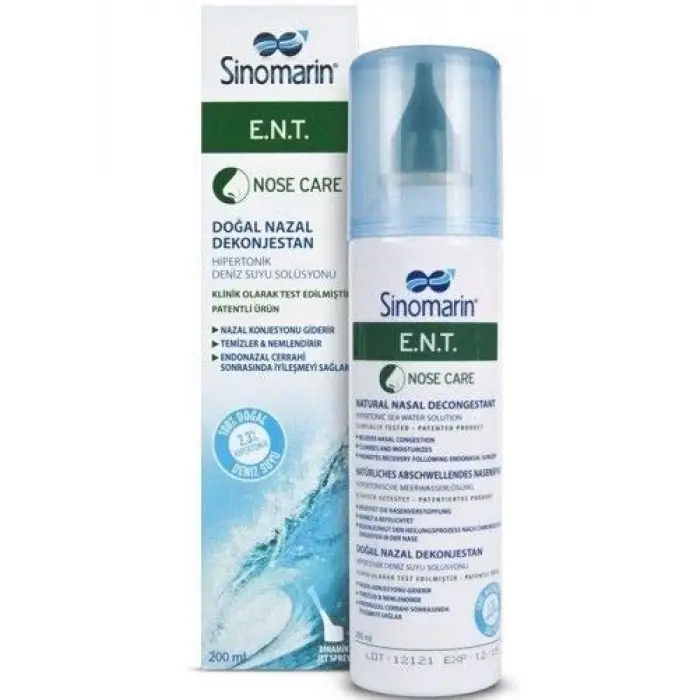 Ent Hipertonik Sprey Deniz Suyu Solüsyonu 200 ml