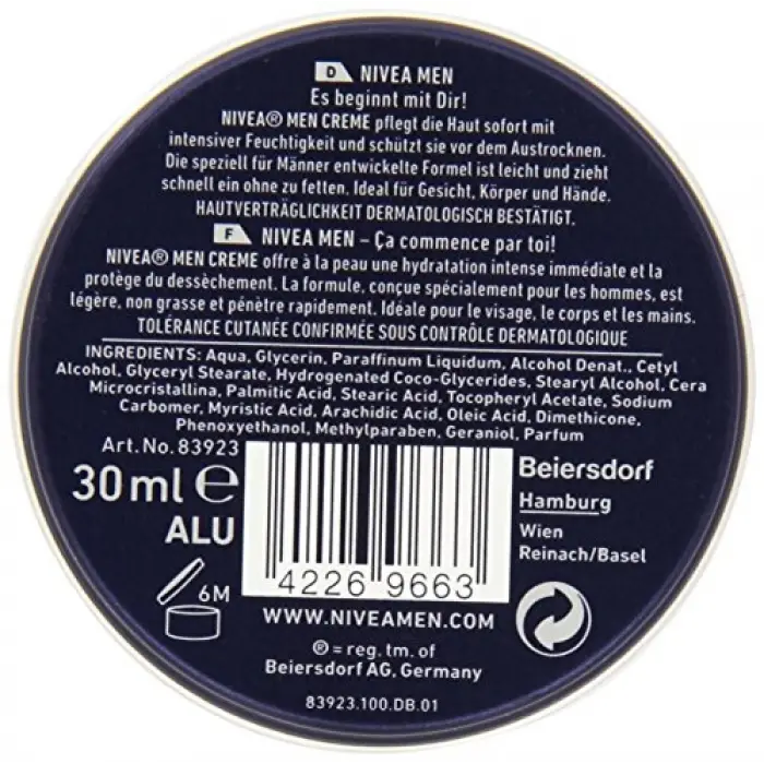 Erkek Krem 30 Ml