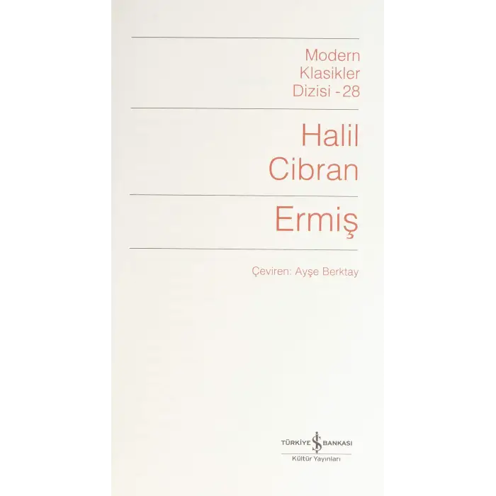Ermiş: Modern Klasikler Serisi