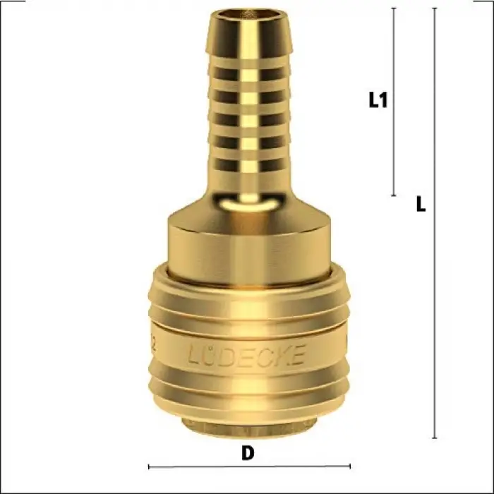 ES 9 S Hortum Ucu, (9 mm)