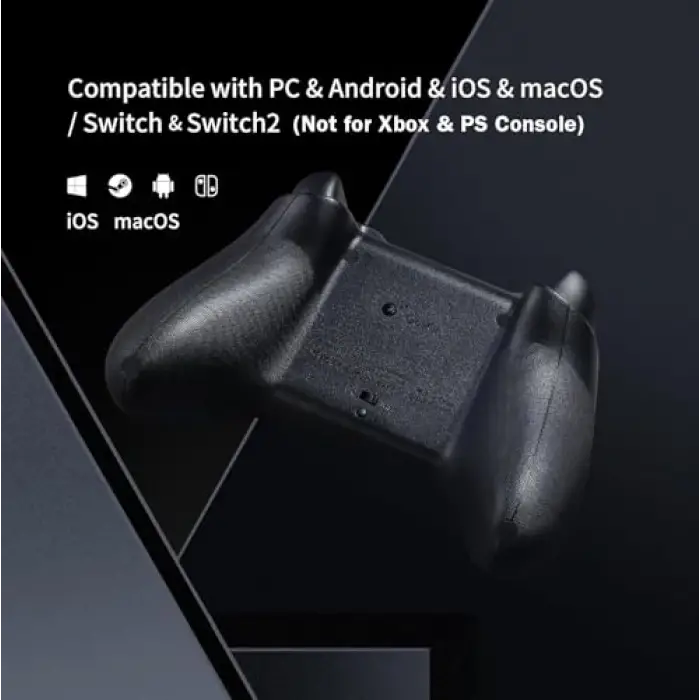 ES Pro Wireless PC Controller –3.25ms Low Latency; Tmr Joysticks | PC/Buhar/Anahtar/Android/iOS, Anti-Drift/Anti-Snapback, Anahtar 2 Uyandırma, Gyro Hareket Amaç, 30H Pil, Hall Tetik