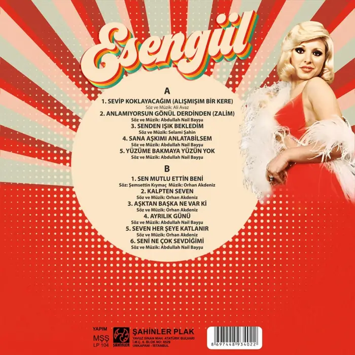 Esengül Esengül Plak Kırmızı LP