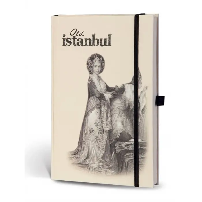 Eski İstanbul Cep Journal Çizgili Lastikli Sultan