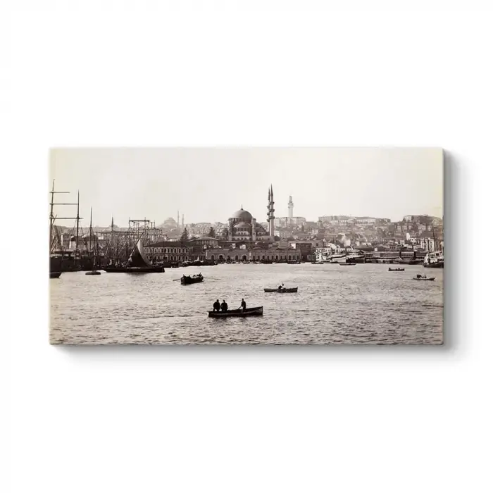 Eski İstanbul Denizi Tablosu 160 x 80
