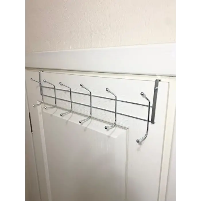 Eski Tip Dar Kulaklı Kapı Arkası Askısı, 2 Adet, Eski Tip Kapı Askısı, 12 Topçuklu, Paslanmaz Kapı Üzeri Askısı, Dar Kapı Askısı