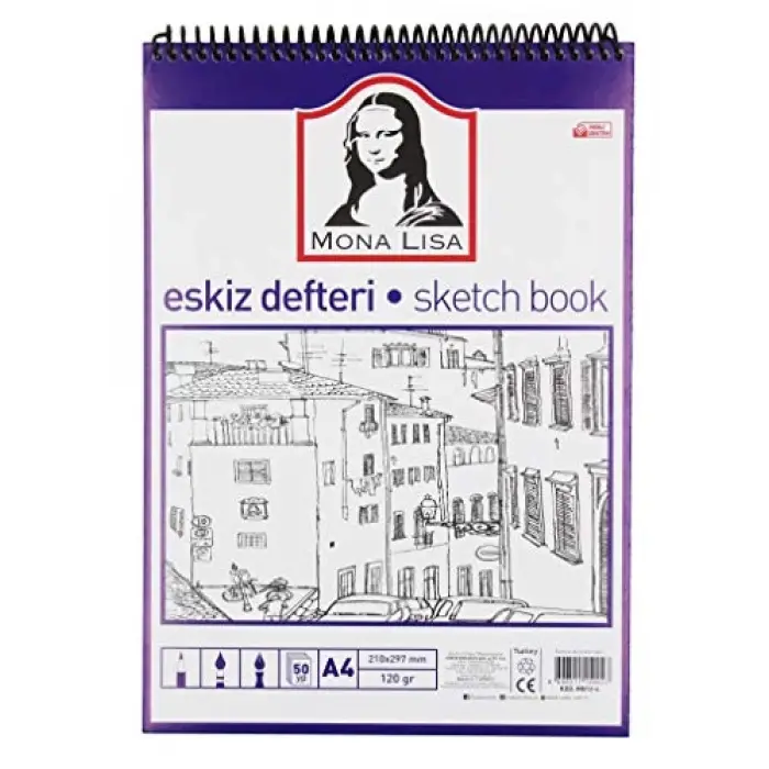 Eskiz Defteri A4 120 g 50 yp Telli