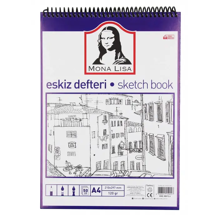 Eskiz Defteri A4 120 g 50 yp Telli