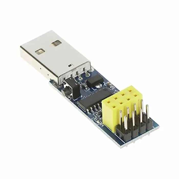 Esp-01 USB Adaptör V1 CH340, Reset Butonlu, ESP01 ESP8266 Esp-01s WiFi Modülü Programlama Adaptörü, 3.3V