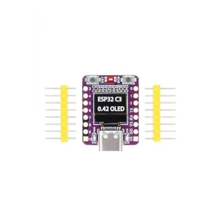 ESP32 C3 0.42 inch OLED LCD Super Mini kart, WiFi Bluetooth, Type-C USB, 160Mhz, 4MB Flash, Dvm.101.637