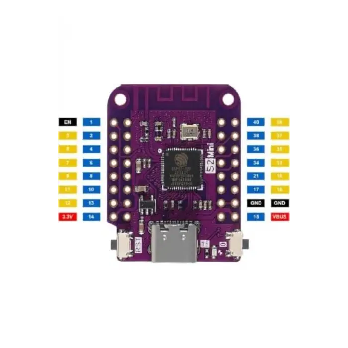 ESP32-S2 Mini WiFi Geliştirme Kartı, Type-C