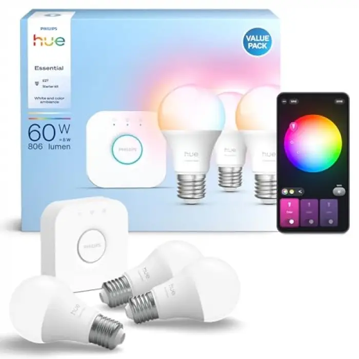 Essential 3lü E27 Ampul Başlangıç Seti 806 Lumen - 15.000 Saat Ampul Kullanım Ömrü