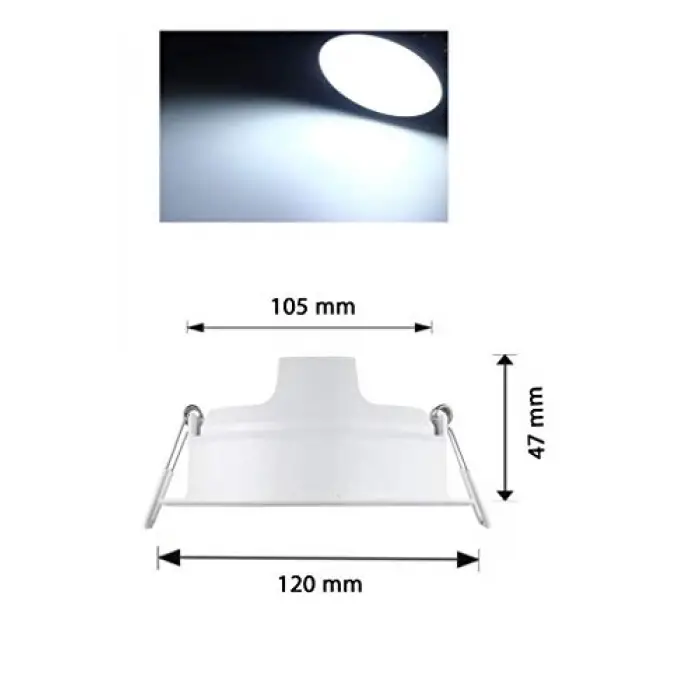 Essential 7 W 65K LED Panel, Beyaz