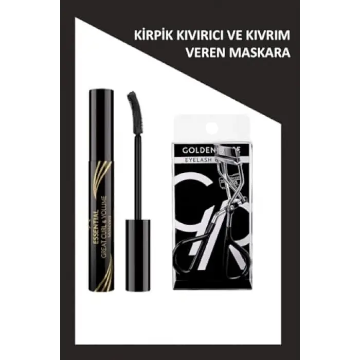 Essential Great Curl & Volume Mascara ve Kirpik Kıvırcı Seti