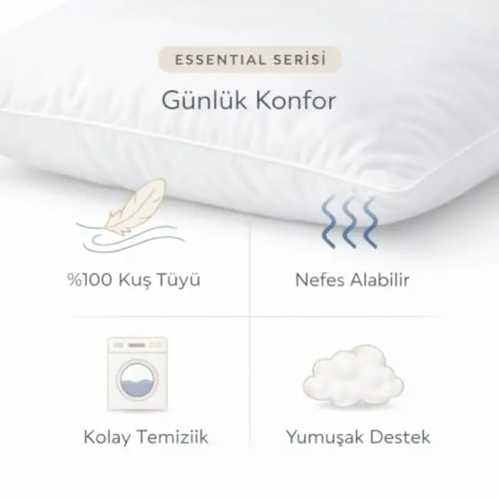 Essential Kaz Tüyü Yastık (Essential E30)