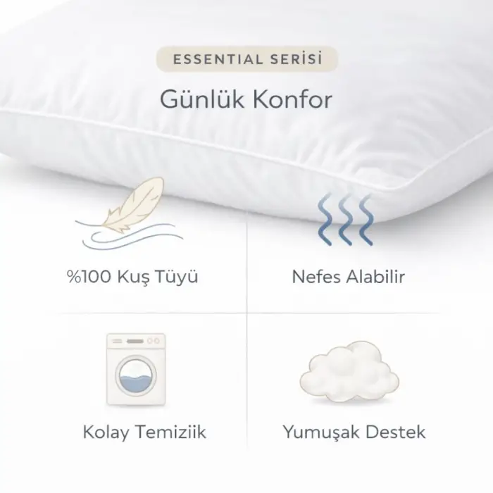 Essential Kaz Tüyü Yastık (Essential E30)