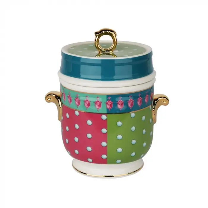 Estelle Bone Kulplu Kavanoz 16 cm