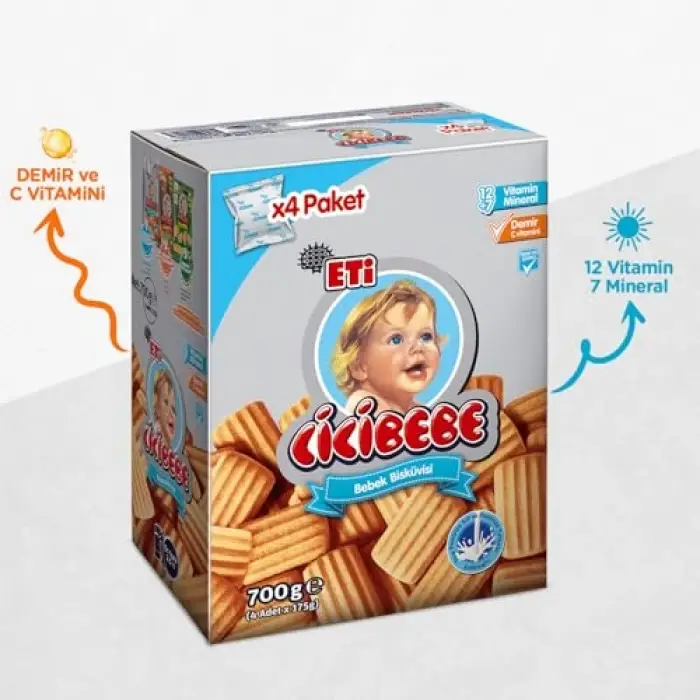 Eti Cicibebe Bisküvi 700 g x 1 Adet