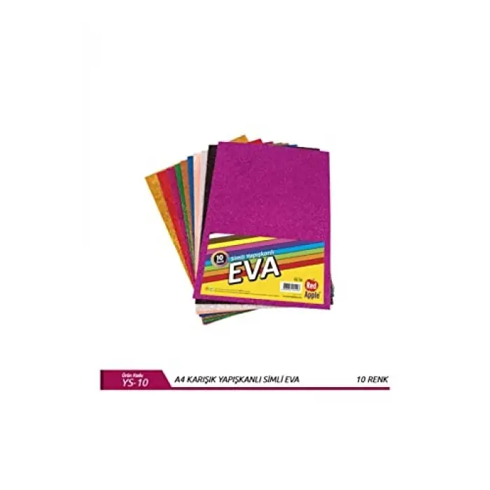 Eva (A4) Simli Yapışkanlı 10 Renk