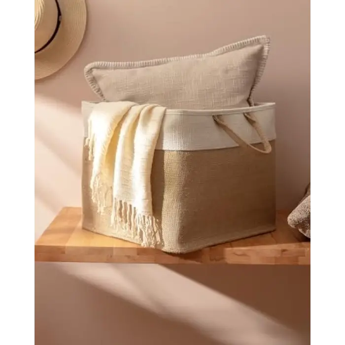 Eva Kare Sepet, Bej, 33x33x30cm