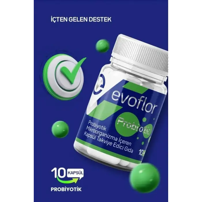 Evoflor Probiyotik Takviye 10 Kapsül 10 Milyar Cfu