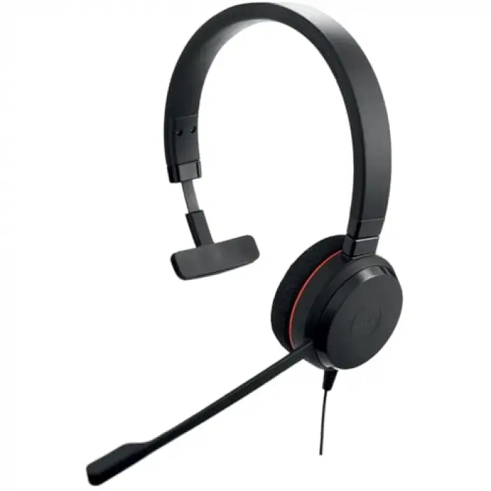 Evolve 20 Mono USB-C/A Kulaklık, VoIP Softphone için, Siyah