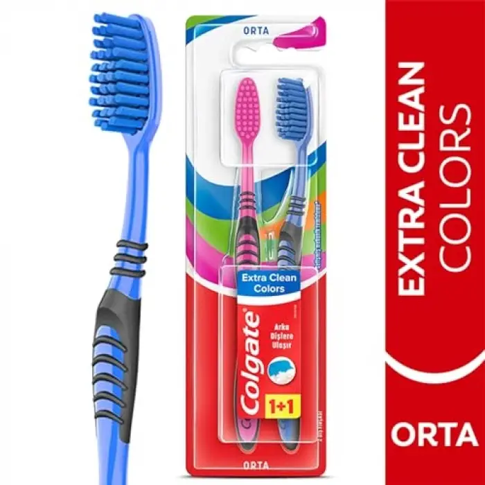 Extra Clean Colors 1+1 Diş Fırçası