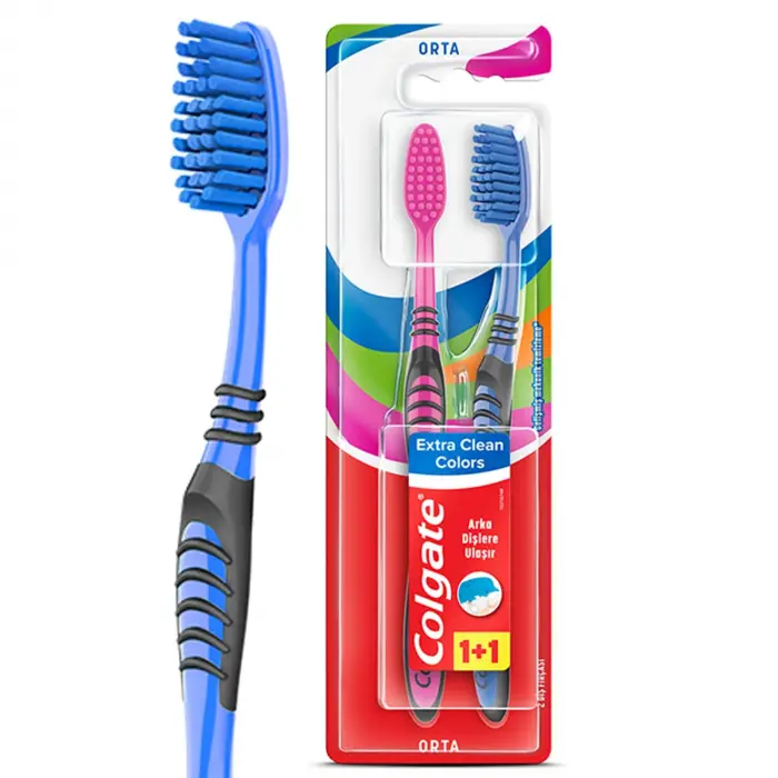 Extra Clean Colors 1+1 Diş Fırçası
