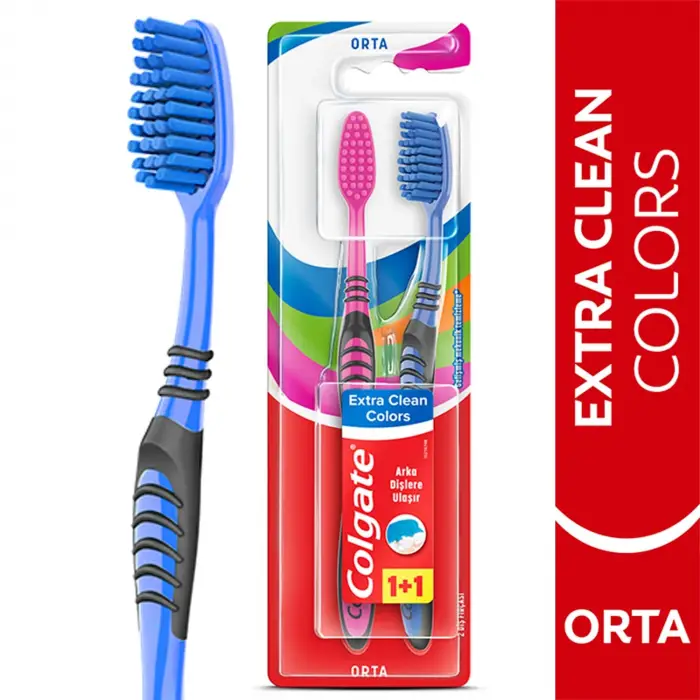 Extra Clean Colors 1+1 Diş Fırçası