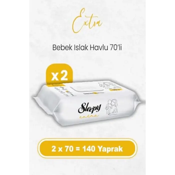 Extra Islak Bebek Mendil 70 x 2 Adet (140 Yaprak)