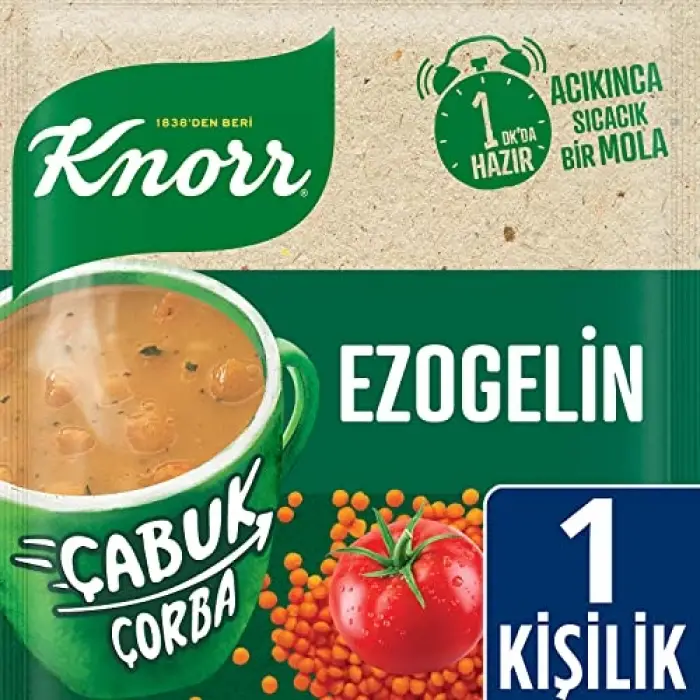 Ezogelin çabuk çorba, 22 g