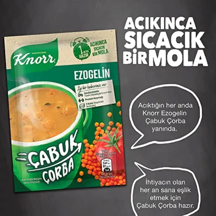 Ezogelin çabuk çorba, 22 g