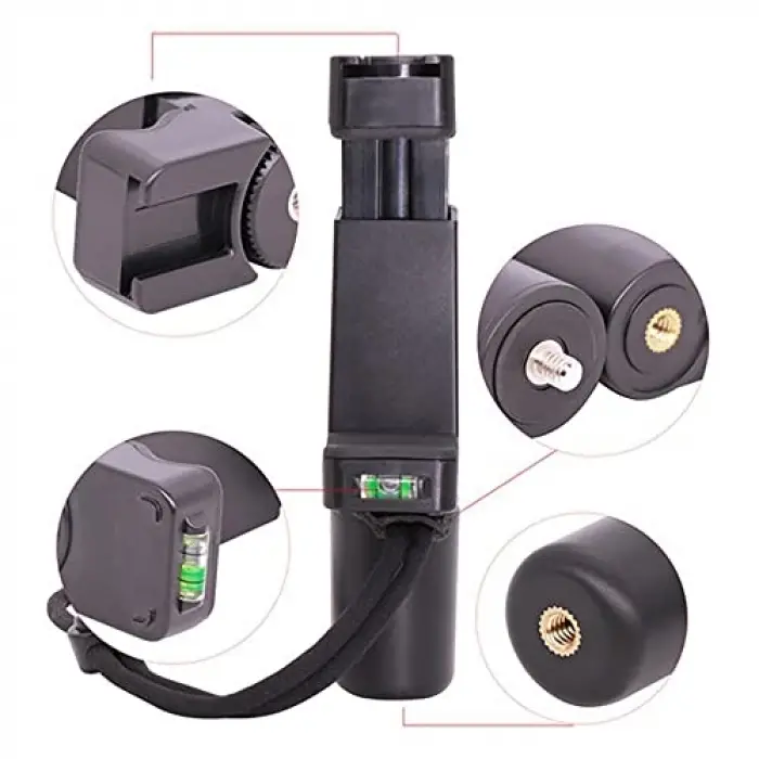 F-Mount Çok Amaçlı Siyah Telefon Monopodu