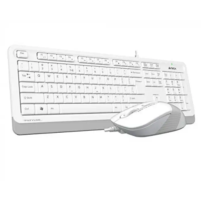 F1010 Q USB Türkçe FN-Multimedya Klavye+Optik 1600DPI Beyaz Mouse Set