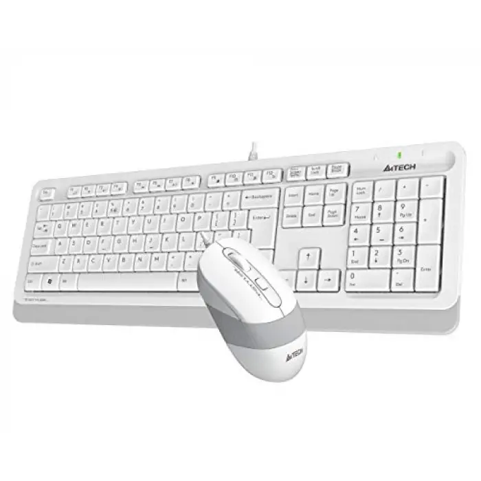 F1010 Q USB Türkçe FN-Multimedya Klavye + Optik 1600DPI Beyaz Mouse Set
