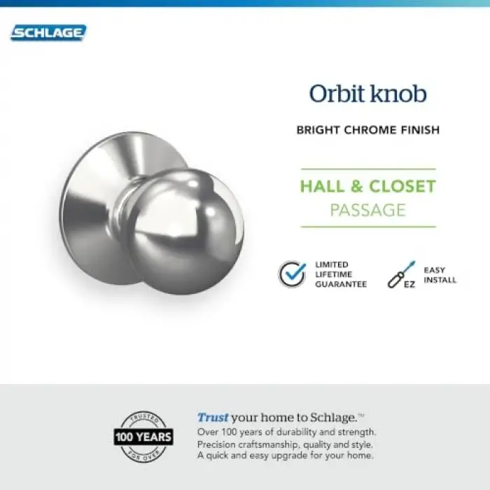 F10ORB625 Orbit Geçiş Düğmesi, Açık Krom