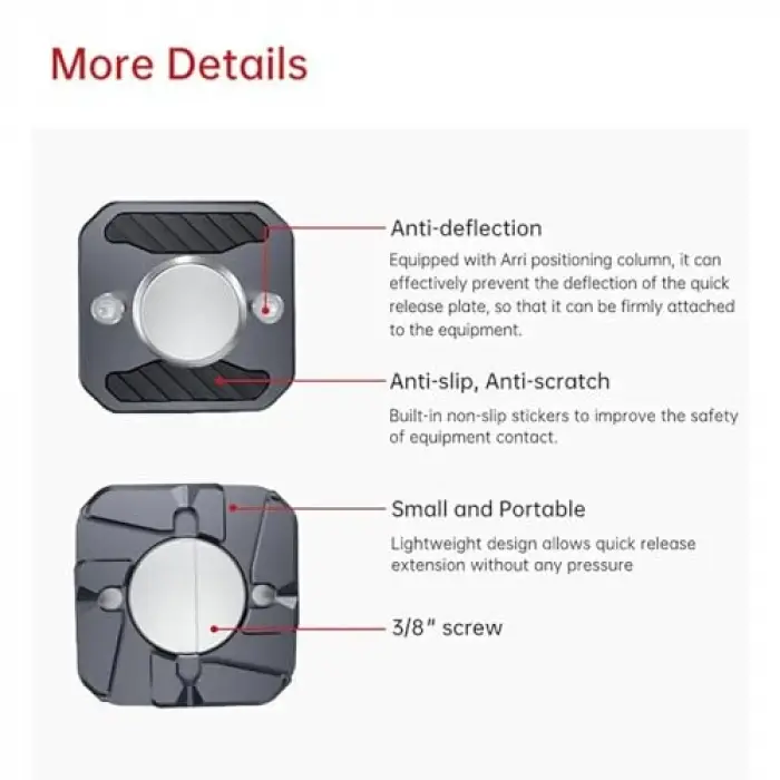 F22 3/8 Quick Release Plate