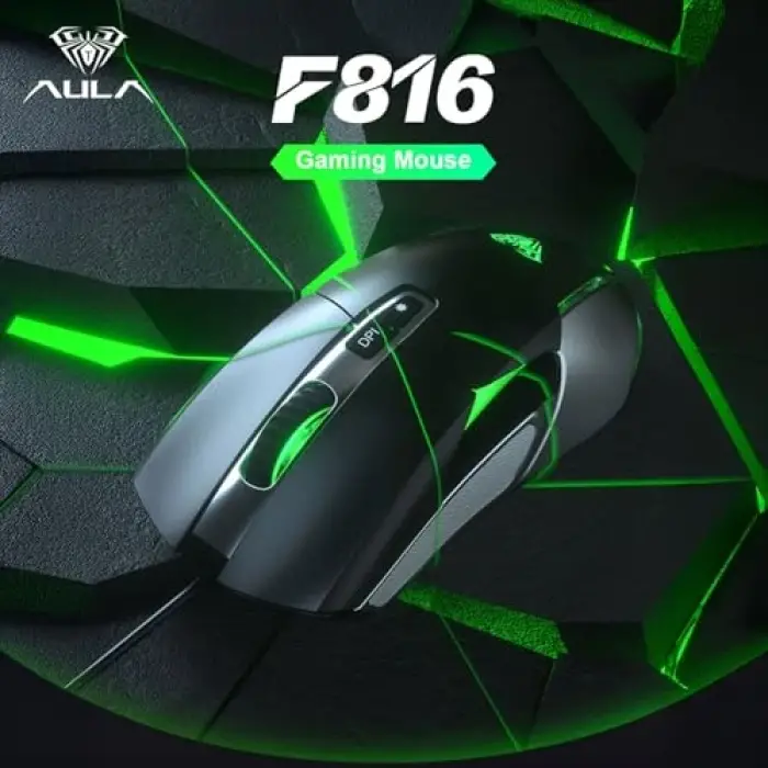 F816 RGB Optik Gaming Mouse, Kablolu, 12800 Dpı
