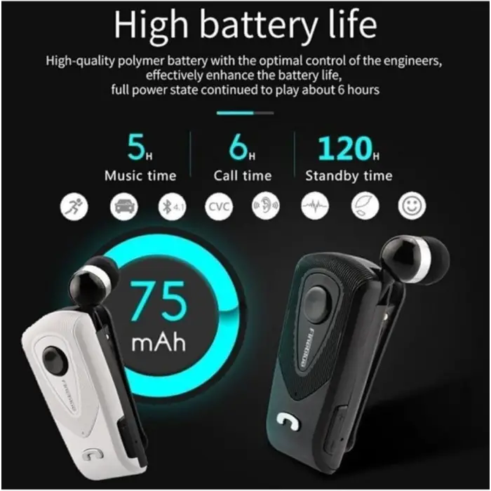 F930 Makaralı Bluetooth Kulaklık, Konuşma ve Müzik Dinleme