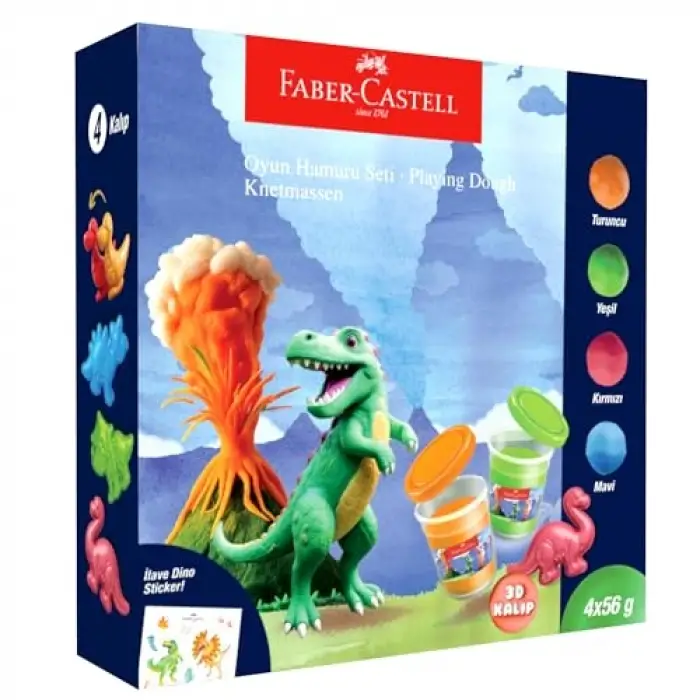 FABER-CASTELL Seti Dino Oyun Hamuru