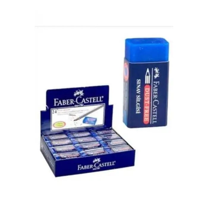 Faber Castell Sınav Silgisi Dust-Free Mavi 10 Adet
