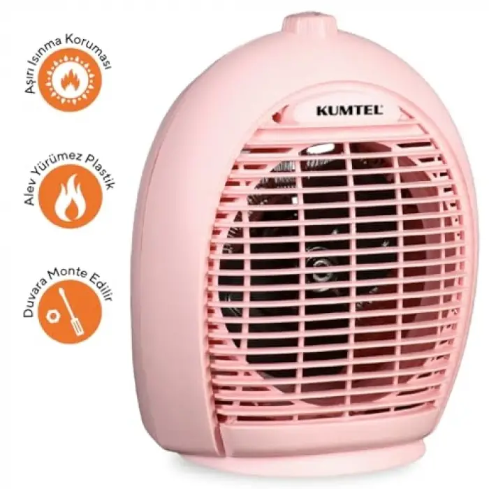 Fanlı Isıtıcı LX-6331 Pembe, 2000 W