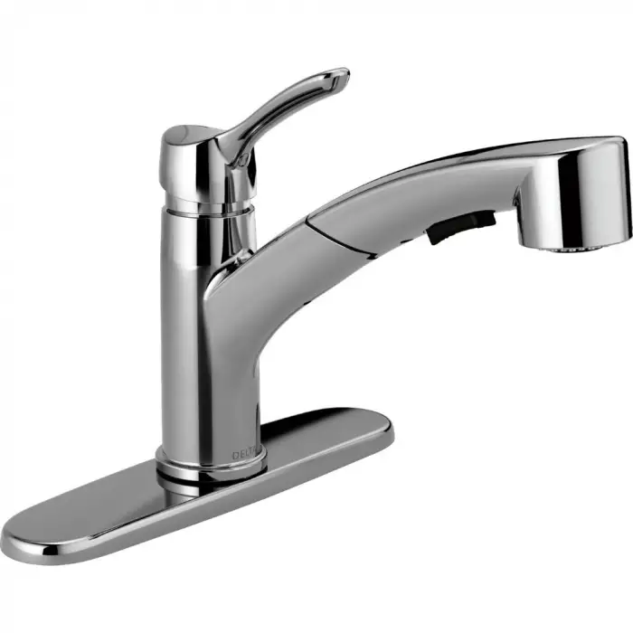 FAUCET 4140-TP-DST Collins Tek Saplı Trakt-Paket Çekmeli Mutfak Bataryası, Krom