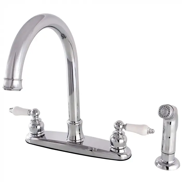 FB7791PLSP Victorian 8 inç Centerset Mutfak Bataryası, Krom