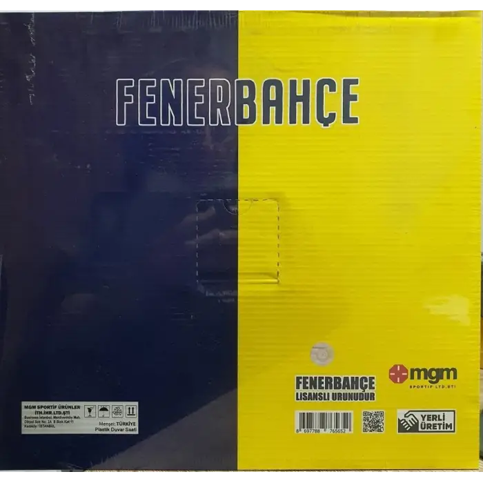 Fenerbahçe Lisanslı Duvar Saati Yazılı