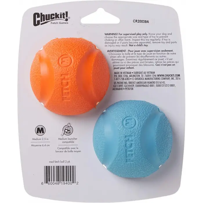 Fetch Ball Medium 2li paket